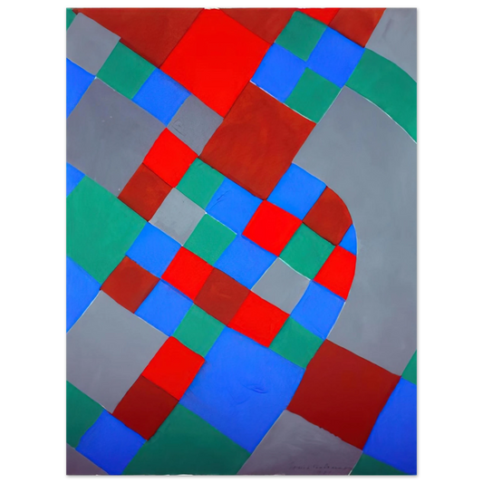 Sonia Delaunay - WORD POETRY POETRY OF COLORS Fine Art Poster - Default Title