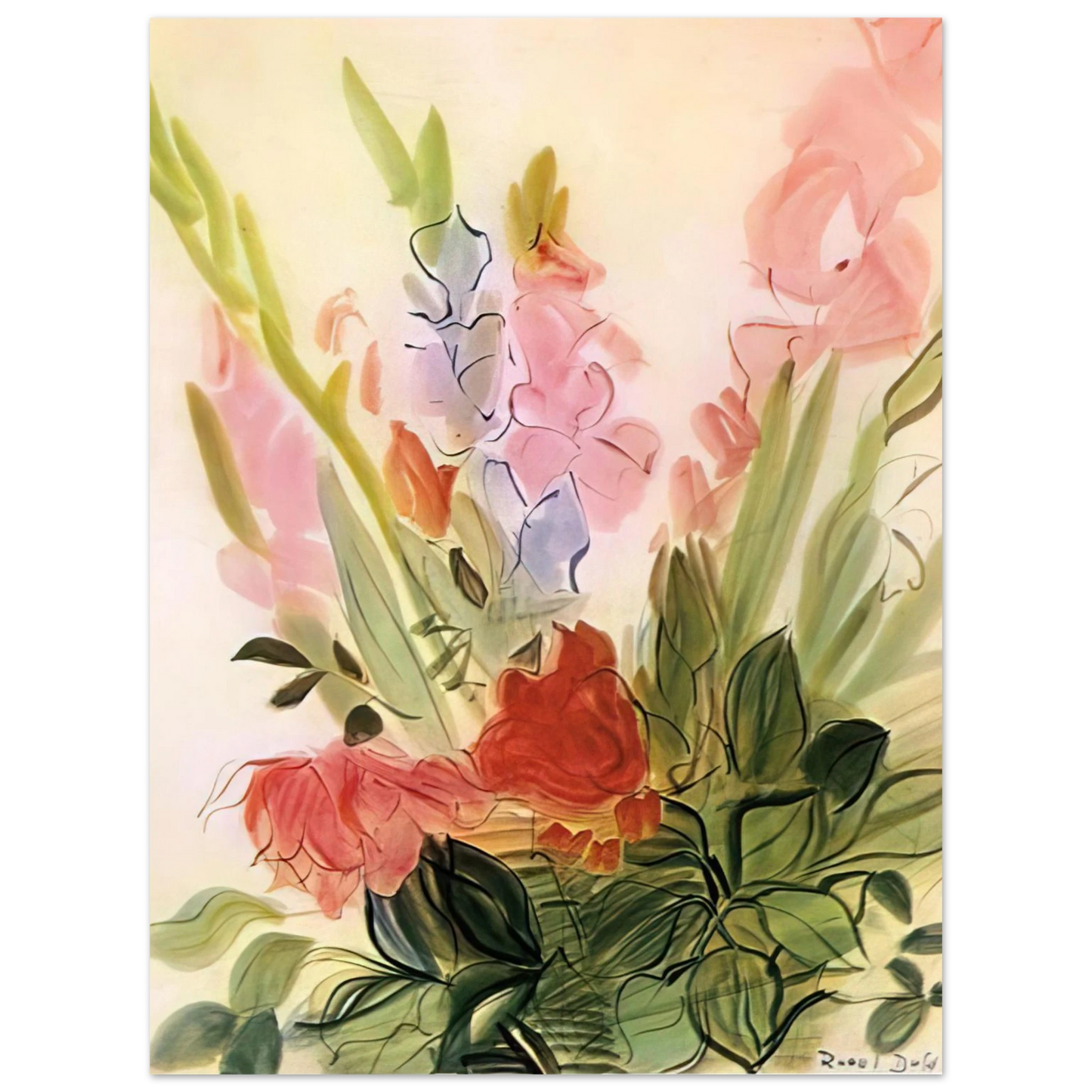 Raoul Dufy - GLADIOLI 1942 Fine Art Poster - Default Title