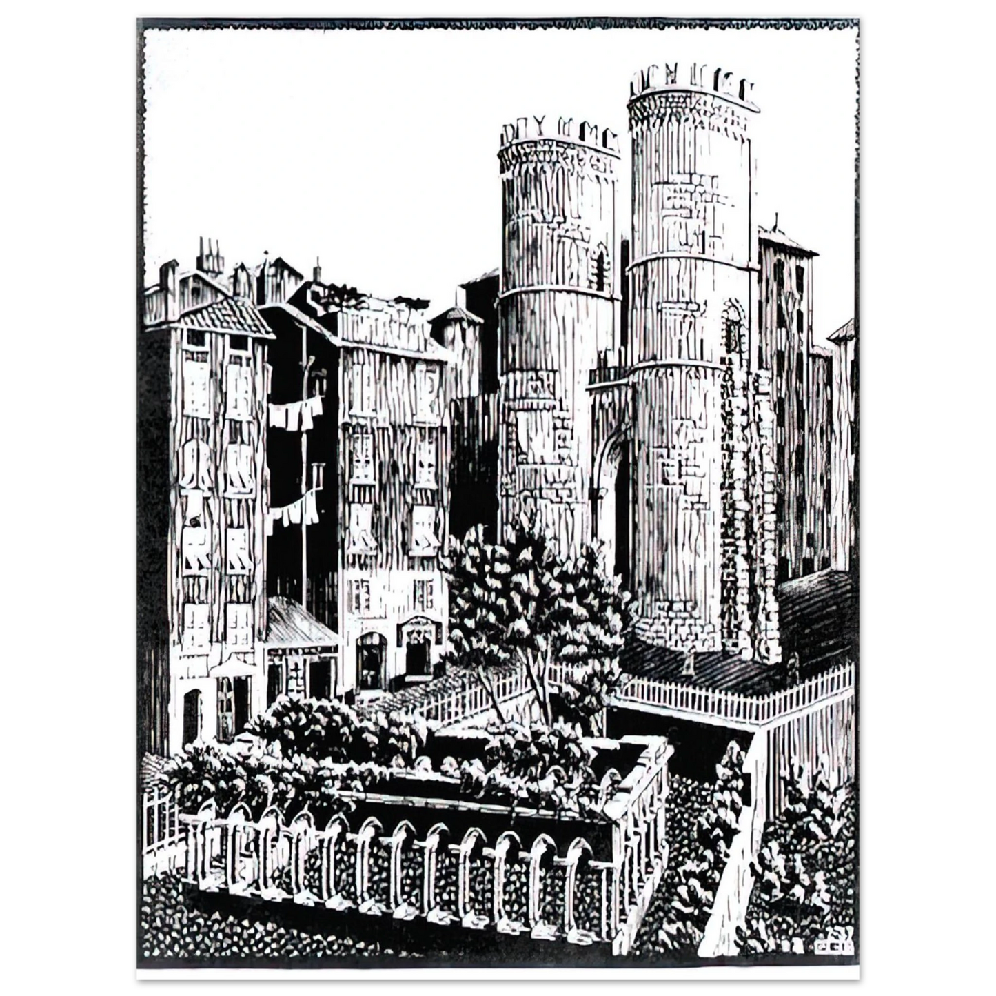 MC Escher - ESCHER (25) Wall Art - 30x40 cm / 12x16 inches - Fine Art Poster - -