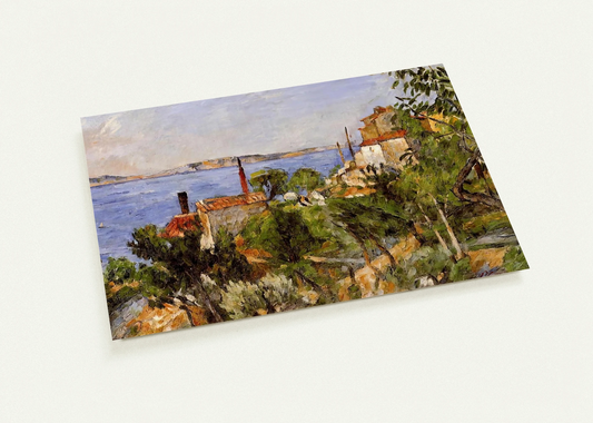 Landscape. Study after Nature By Paul Cézanne Pack of 10 Post Cards | Paul Cézanne Post Cards | A6 (10.5 x 14.8 cm) - 4.1 x 5.8 inches