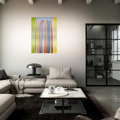 Oriole Sky - 1972 - Ronnie Landfield Brushed Aluminum Print - 70x100 cm / 28x40 inches | Ronnie Landfield Aluminum Print | Ronnie Landfield Prints