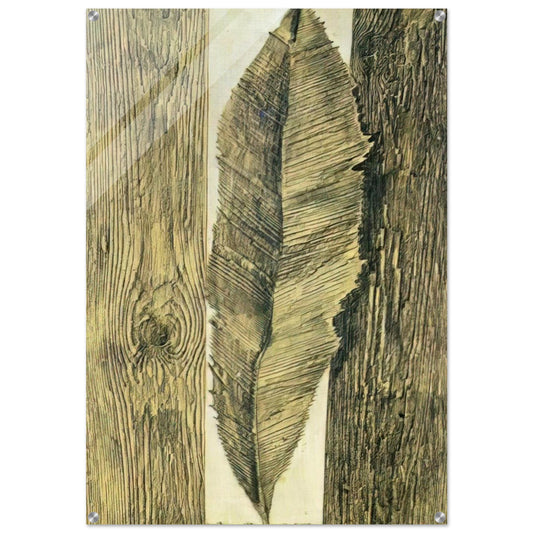 Leaf customs - Max Ernst Acrylic Print - 70x100 cm / 28x40″ inches | Max Ernst Wall Art | Max Ernst Prints