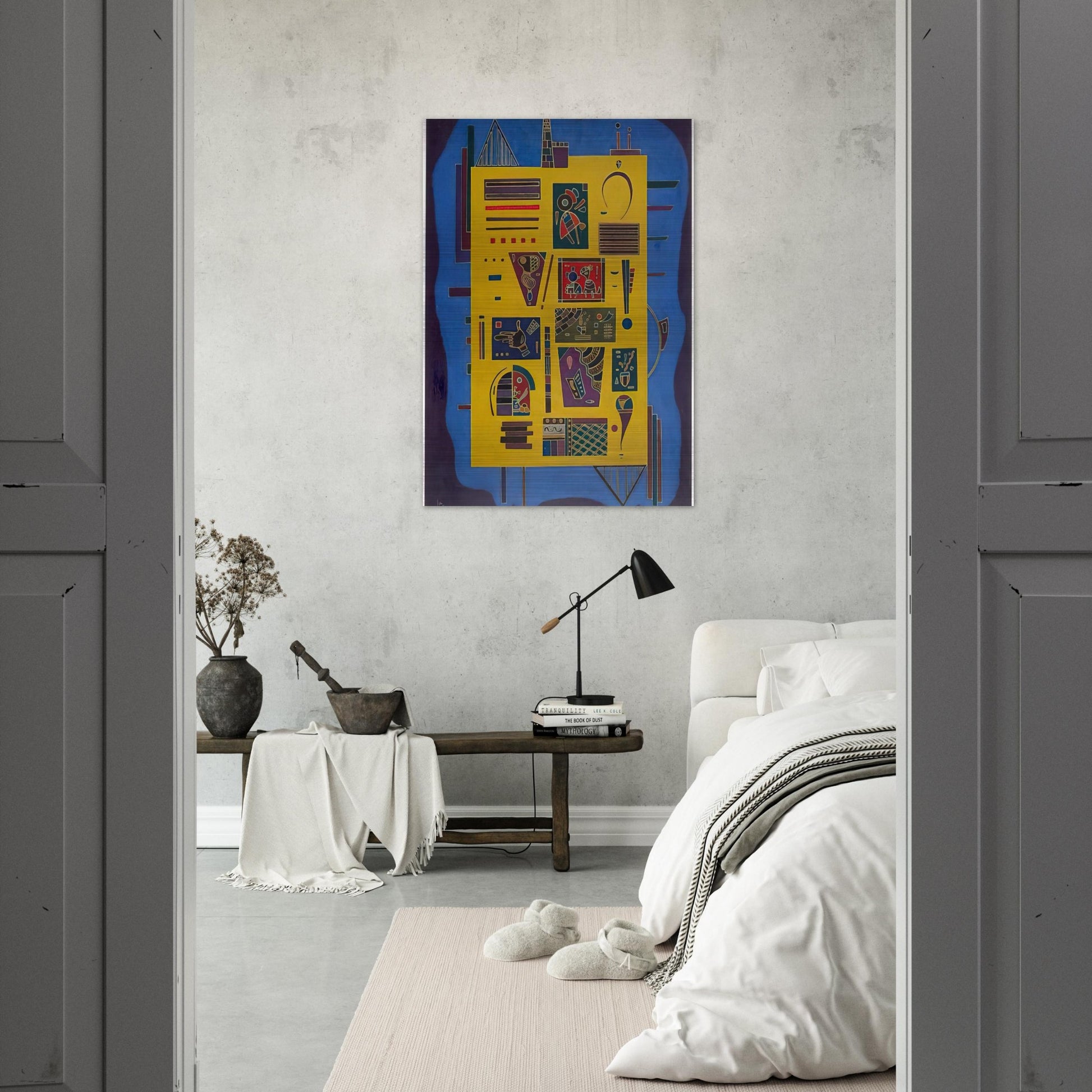 CONGLOMERAT 1943 - Wassily Kandinsky Brushed Aluminum Print - 70x100 cm / 28x40 inches | Wassily Kandinsky Aluminum Print | Wassily Kandinsky Prints