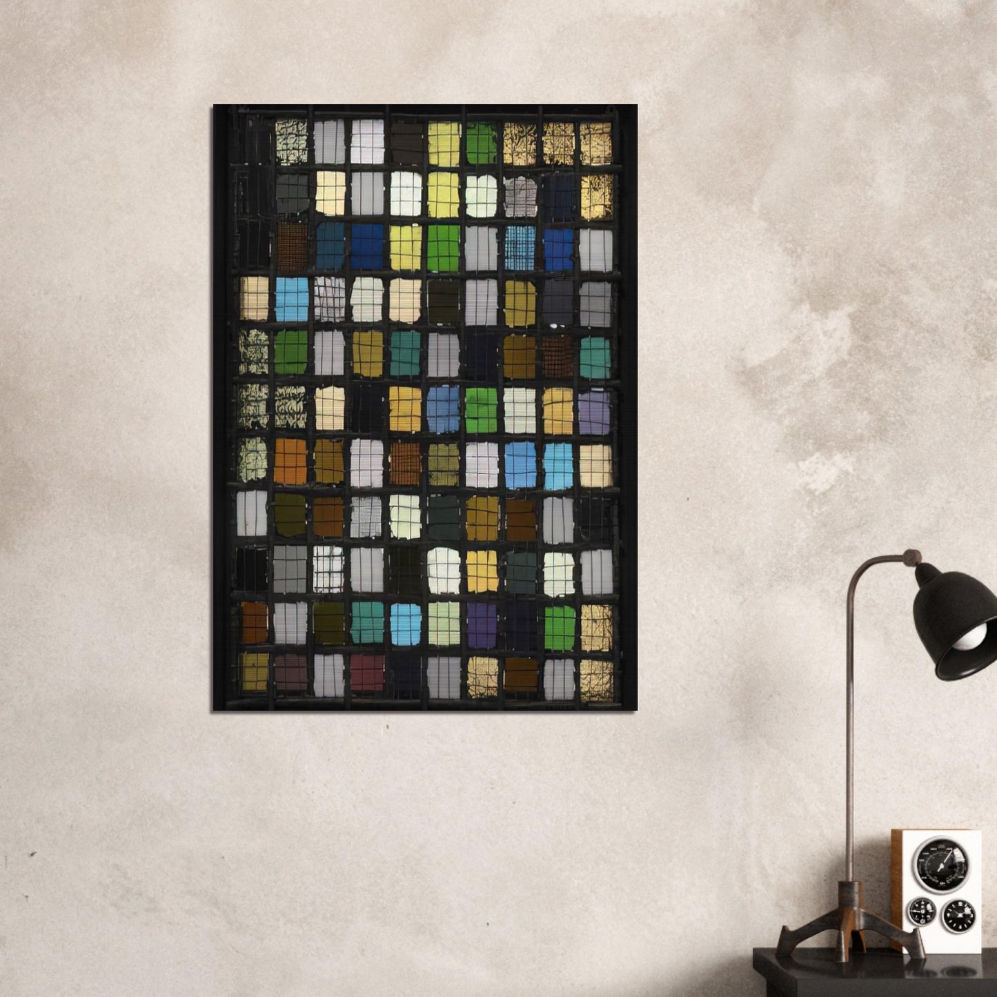 GRID MOUNTED 1921 - Josef Albers Brushed Aluminum Print - 70x100 cm / 28x40 inches | Josef Albers Aluminum Print | Josef Albers Prints