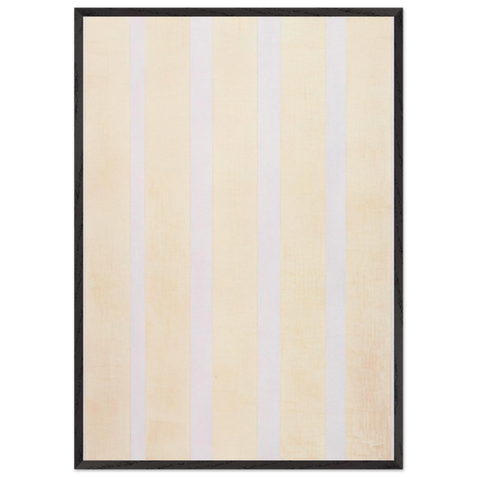 Untitled Number 5 - Agnes Martin Framed Art Print – Black Wooden Frame - Default Title - -Framed Art Print