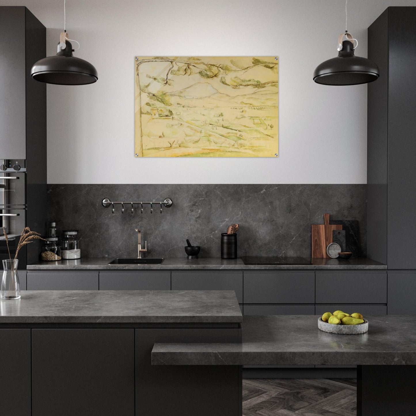 The Arc Valley - Paul Cézanne Acrylic Print - 70x100 cm / 28x40″ inches