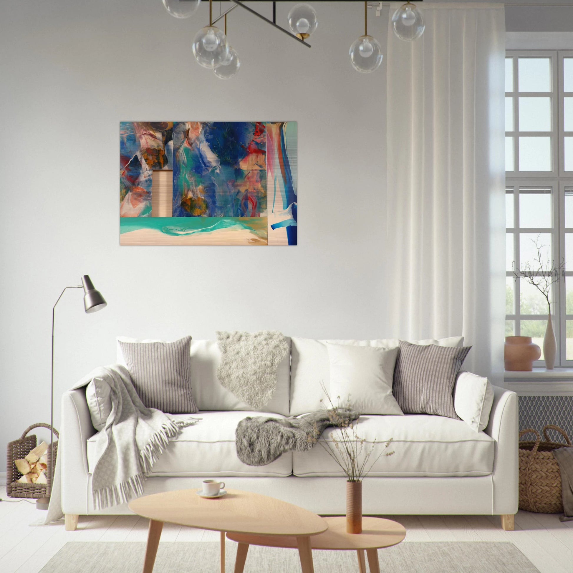 Icon - Sam Gilliam Brushed Aluminum Print - 70x100 cm / 28x40 inches | Sam Gilliam Aluminum Print | Sam Gilliam Prints