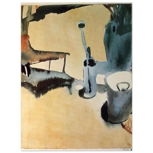 Paul Klee - FLOWER STAND WITH WATERING CAN AND BUCKET 1910 Fine Art Poster - Default Title