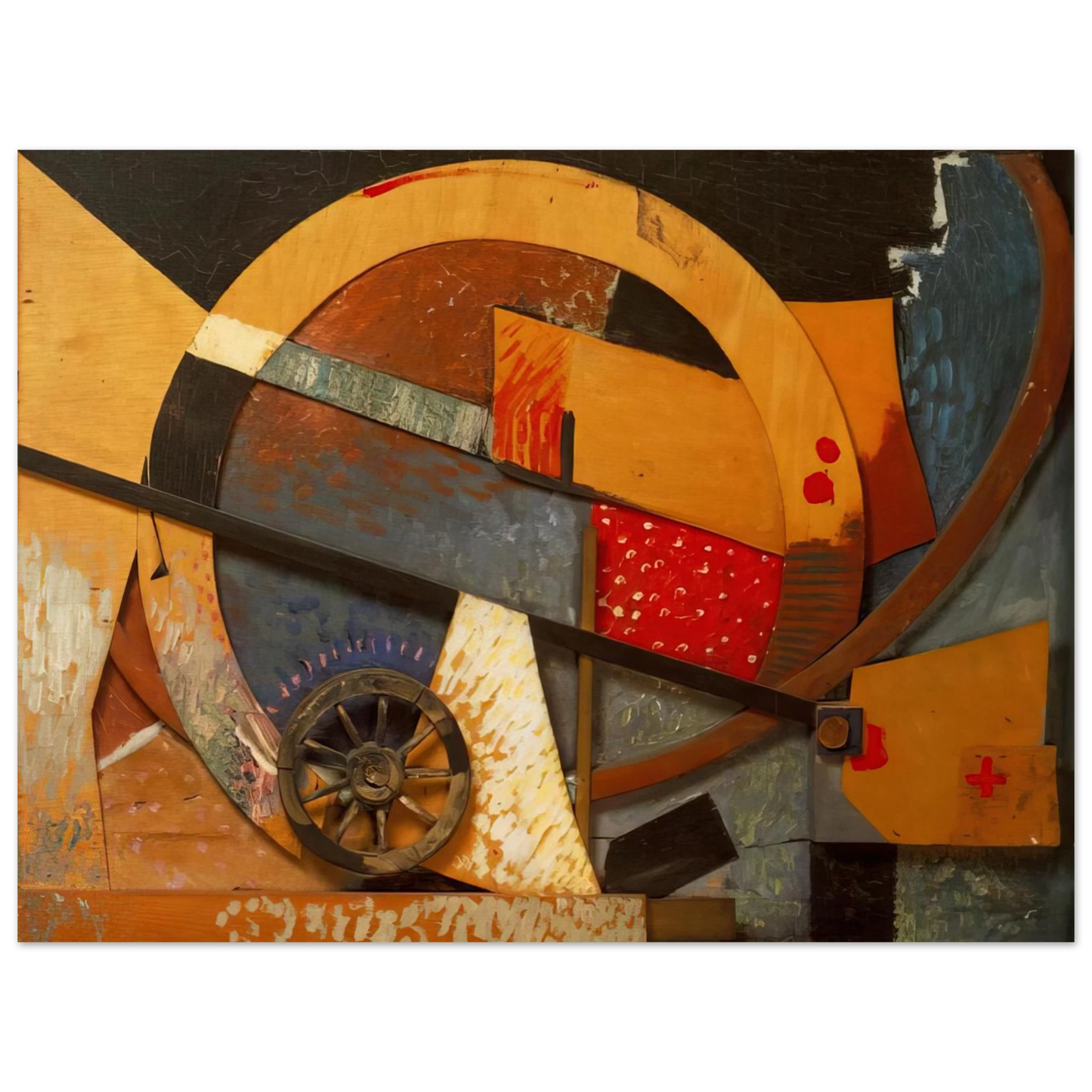 Kurt Schwitters - NEW MERZPICTURE 1931 Fine Art Poster - Default Title