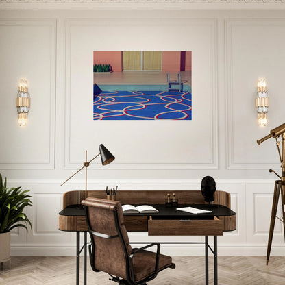 David Hockney - David Hockney Brushed Aluminum Print - 70x100 cm / 28x40 inches | David Hockney Aluminum Print | David Hockney Prints