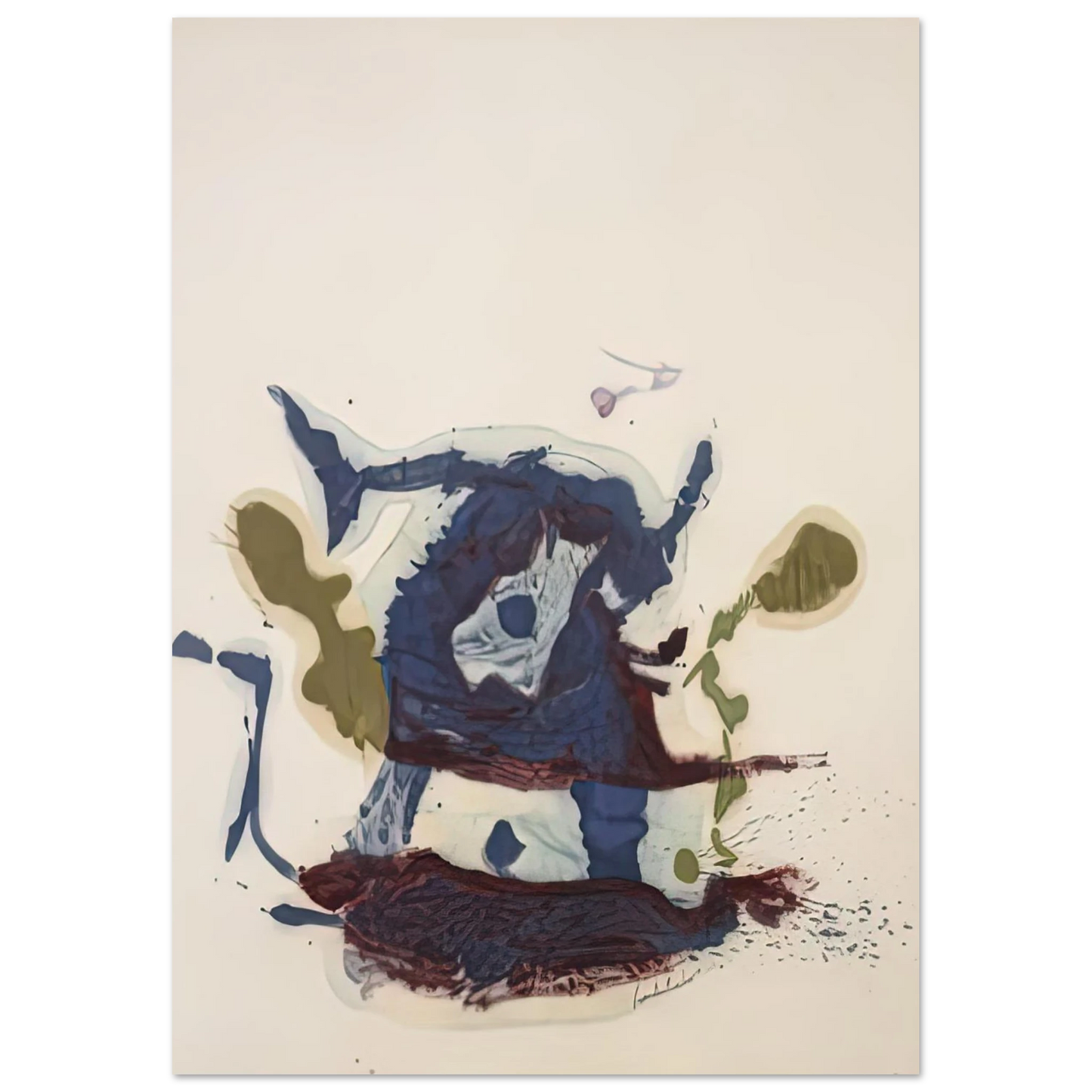 Helen Frankenthaler - Vessel, 1961- Wall Art - 30x40 cm / 12x16 inches - Fine Art Poster - -
