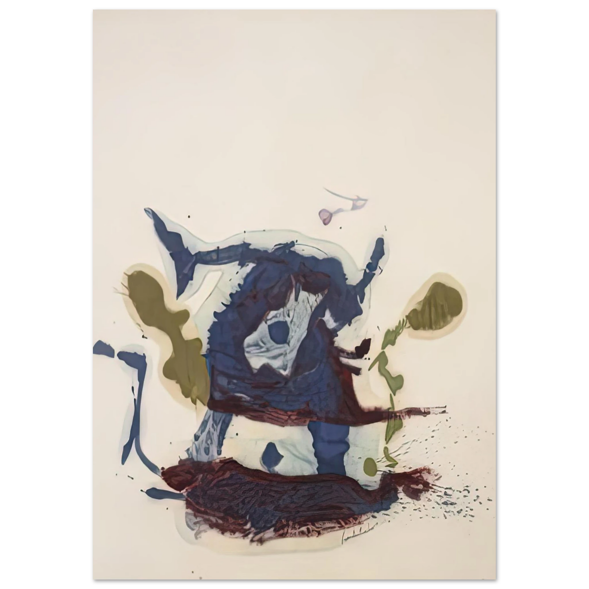 Helen Frankenthaler - Vessel, 1961- Wall Art - 30x40 cm / 12x16 inches - Fine Art Poster - -