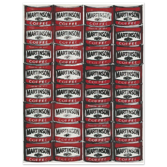 Andy Warhol - Martinson Coffee Fine Art Poster - 13x18 cm / 5x7 inches