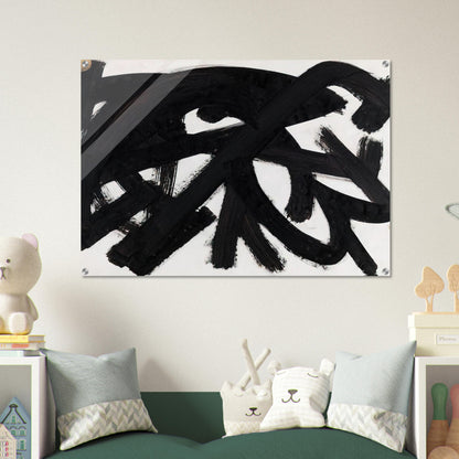 Brou de noix sur papier 48 x 62,5 cm, 1946 - 1946 - Pierre Soulages Acrylic Print - 70x100 cm / 28x40″ inches | Pierre Soulages Wall Art | Pierre Soulages Prints