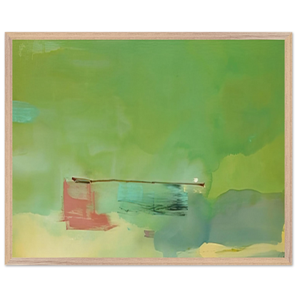 Helen Frankenthaler - Springscape - 1975 Wall art - A3 (29.7 x 42  cm) - Premium Wooden Framed Poster With Fine Art Paper - White frame