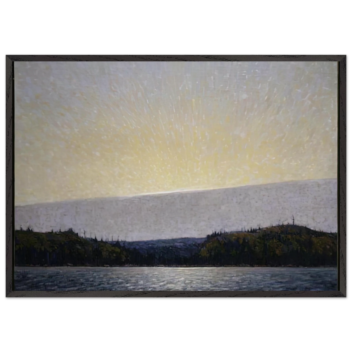 MORNING CLOUD 1913 - Tom Thomson Framed Art Print – Black Wooden Frame - Default Title - -Framed Art Print