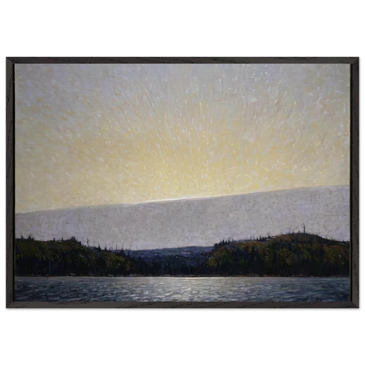 MORNING CLOUD 1913 - Tom Thomson Framed Art Print – Black Wooden Frame - Default Title - -Framed Art Print