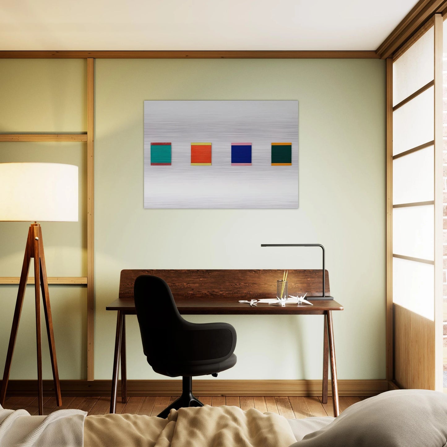 CONEY ISLAND II 1975 - BLINKY PALERMO Brushed Aluminum Print - 70x100 cm / 28x40 inches | BLINKY PALERMO Aluminum Print | BLINKY PALERMO Prints