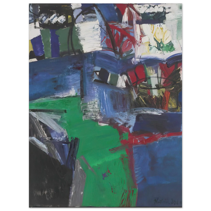 Grace Hartigan - SHINNECOCK CANAL 1957  75x100 cm / 30x40inches Fine Art Poster