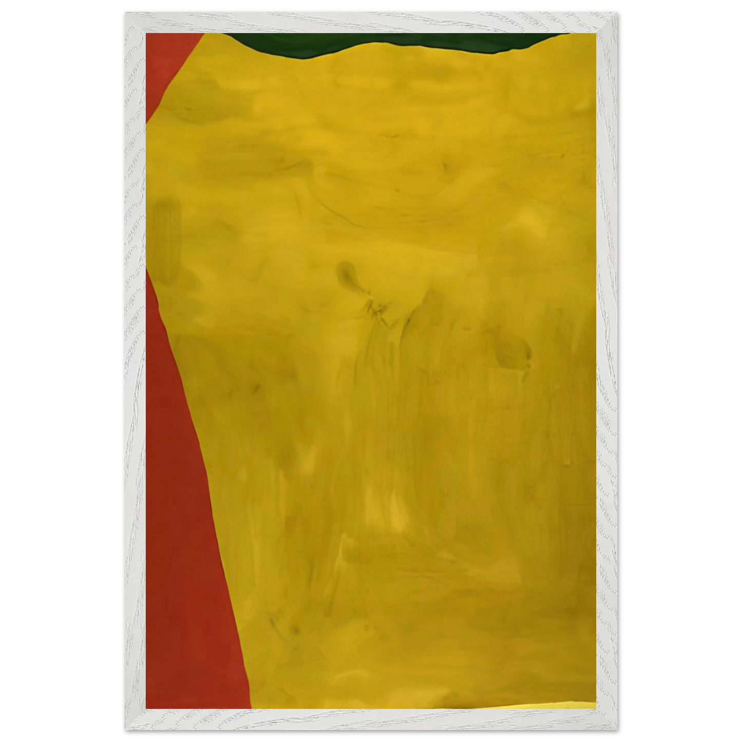 Helen Frankenthaler - Blessing of the Fleet - 1969 Wall art - 27x35 cm / 11x14 inches - Premium Wooden Framed Poster With Fine Art Paper - White frame