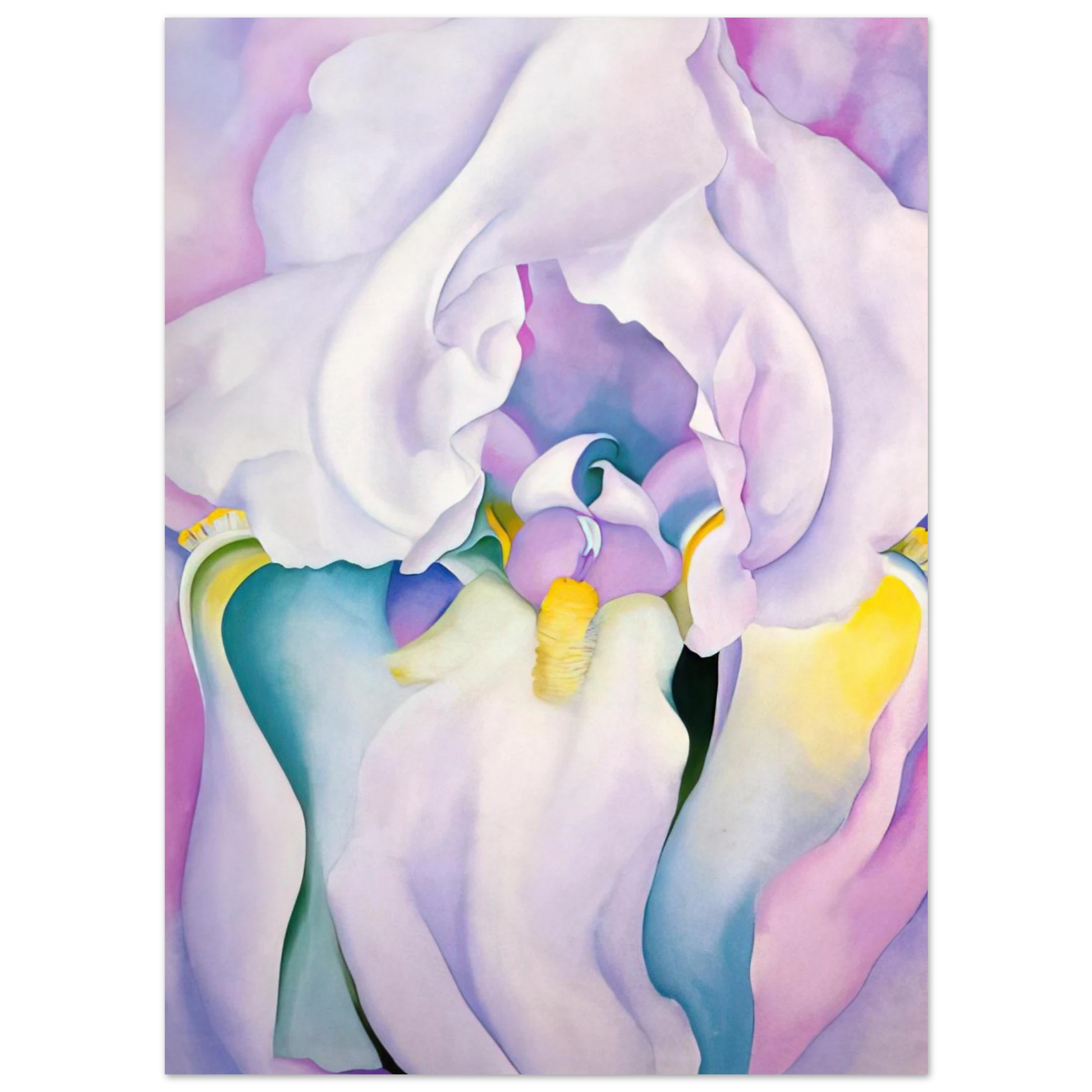Georgia O'Keeffe - Light of Iris Fine Art Poster - 40x60 cm / 16x24 inches
