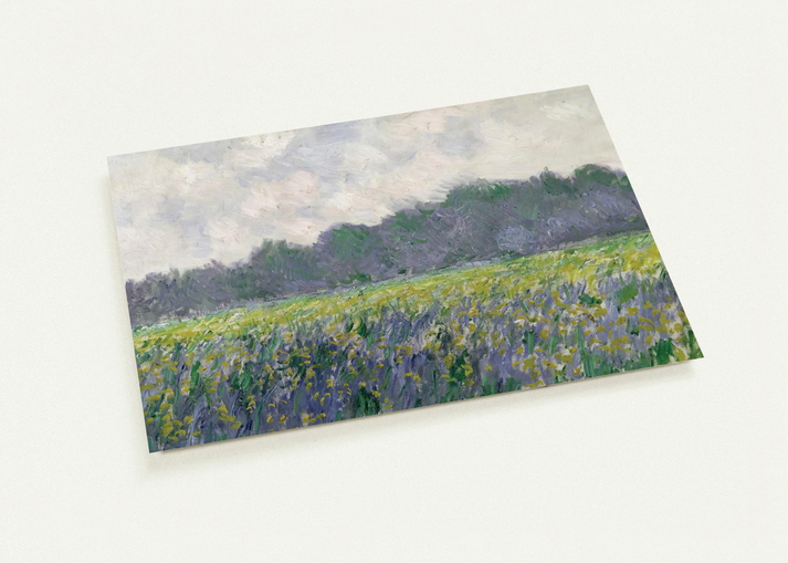 Field of Yellow Irises at Giverny By claude monet Pack of 10 Post Cards | claude monet Post Cards | A6 (10.5 x 14.8 cm) - 4.1 x 5.8 inches