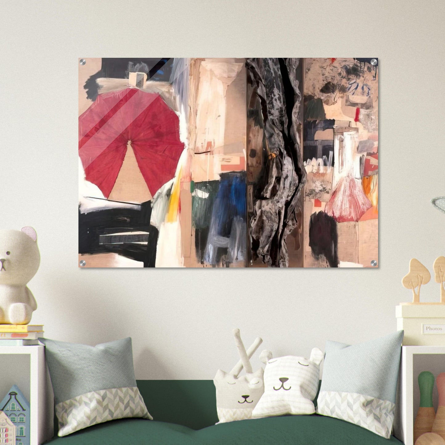 ALLEGORY 1960 - Robert Rauschenberg Acrylic Print - 70x100 cm / 28x40″ inches | Robert Rauschenberg Wall Art | Robert Rauschenberg Prints