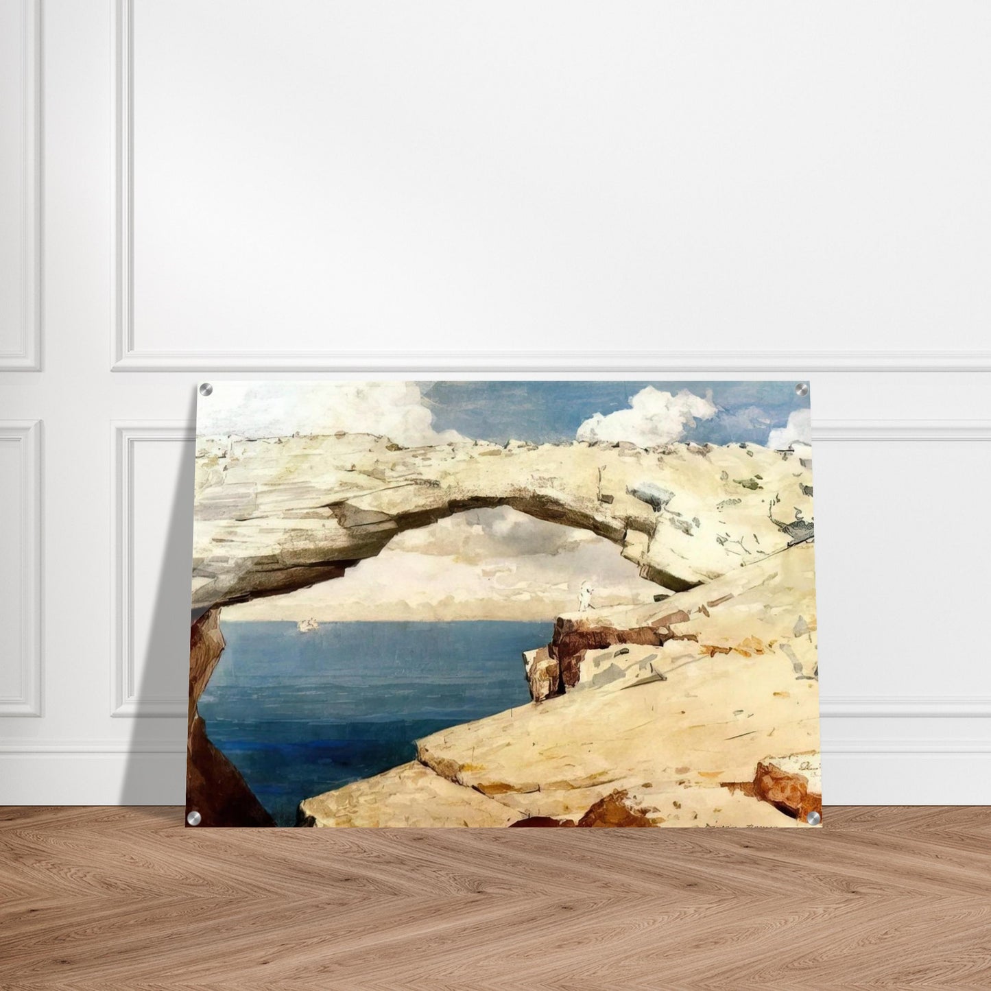 GLASS WINDOWS BAHAMAS 1885 - Winslow Homer Acrylic Print - 70x100 cm / 28x40″ inches | Winslow Homer Wall Art | Winslow Homer Prints