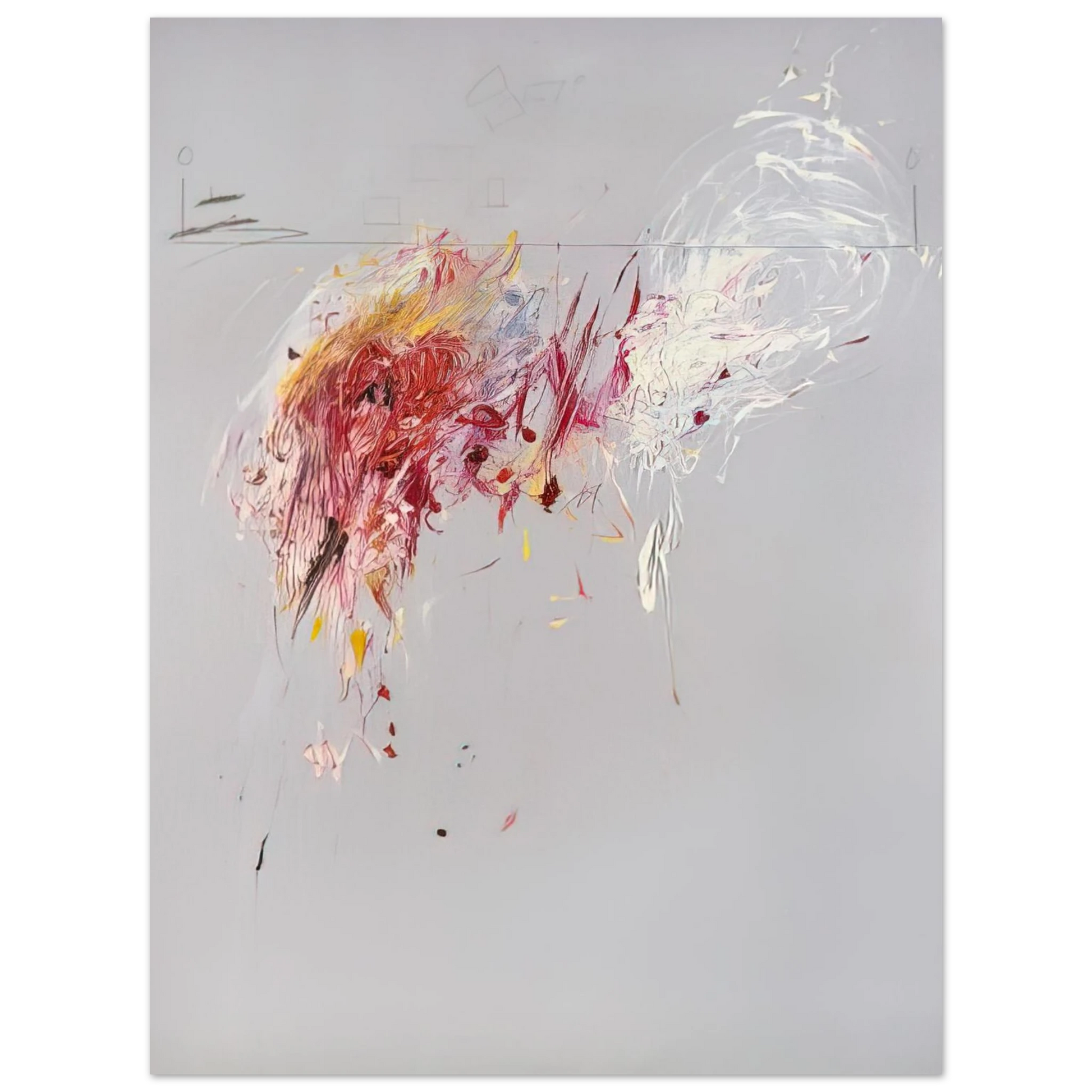 Cy Twombly - Nine Discourses on Commodus, Part V Fine Art Poster - Default Title