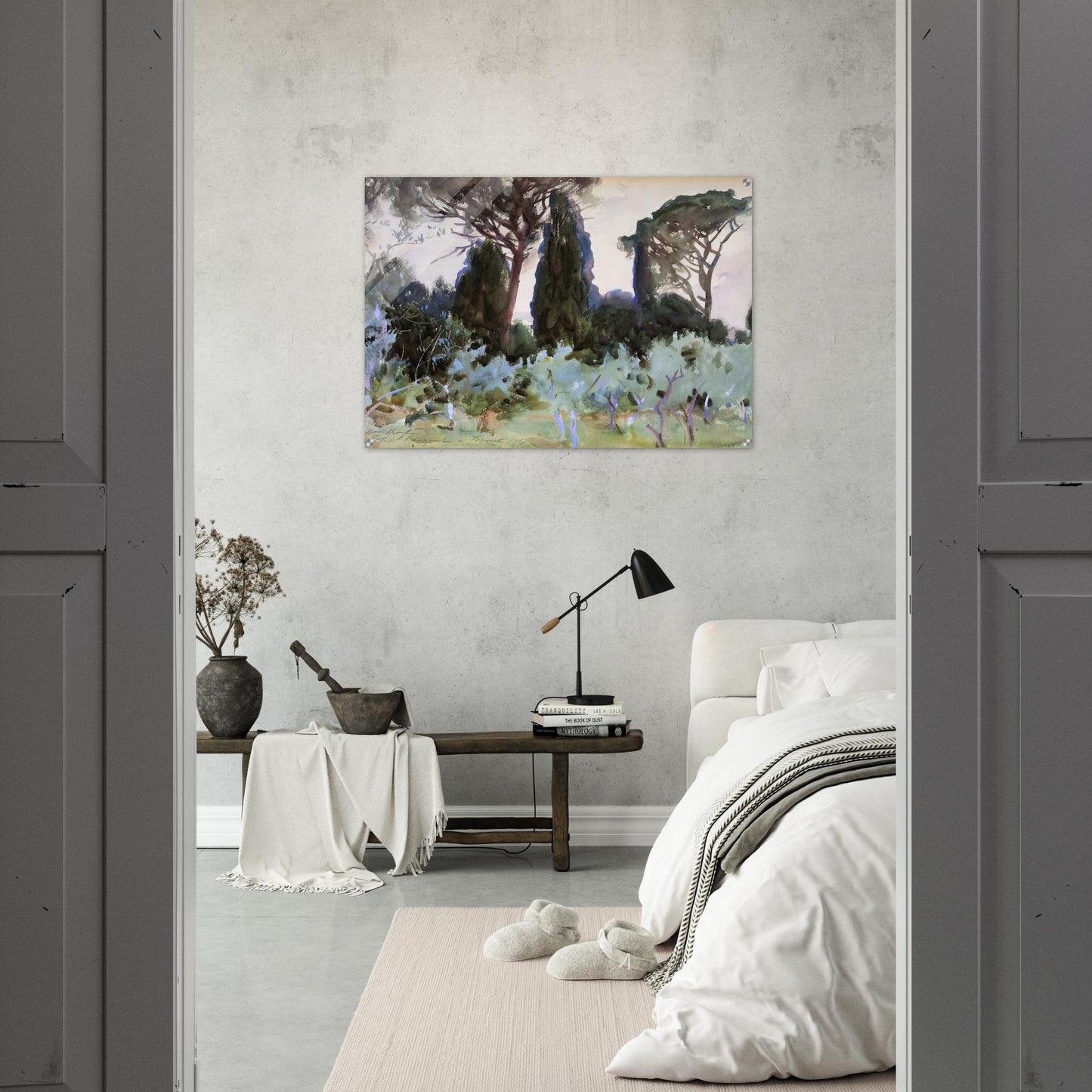 Landscape near Florence - John Singer Sargent Acrylic Print - 70x100 cm / 28x40″ inches