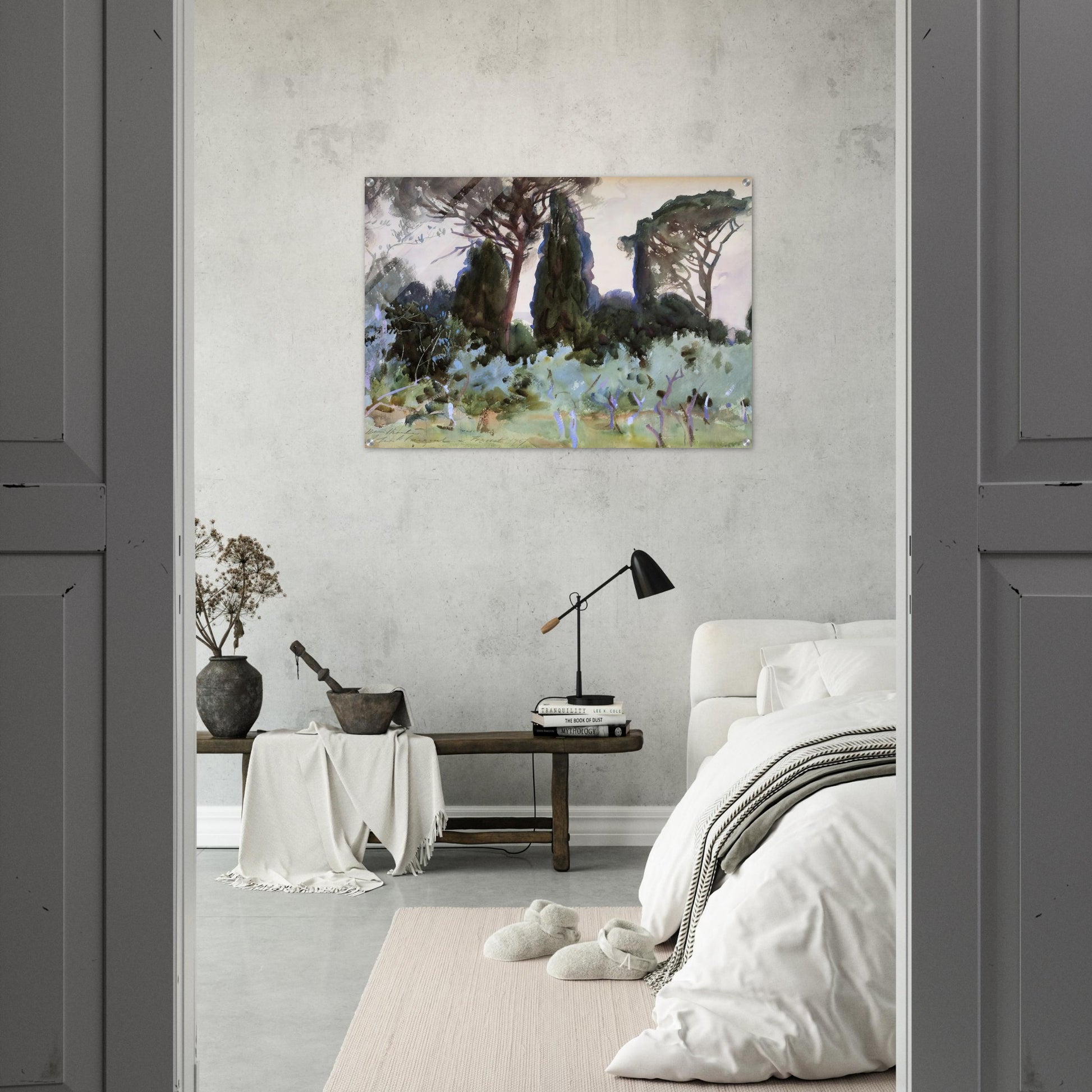 Landscape near Florence - John Singer Sargent Acrylic Print - 70x100 cm / 28x40″ inches