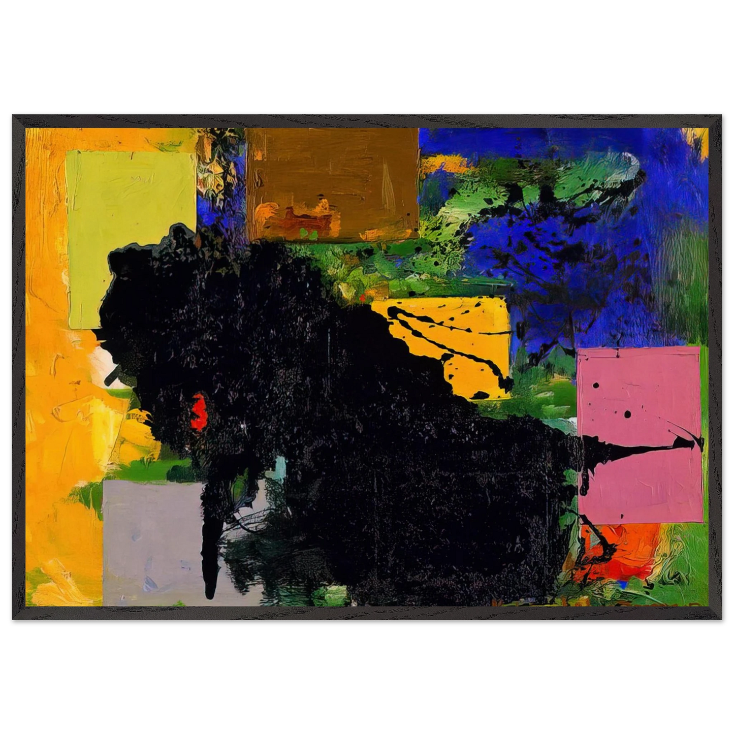The Vanquished - Hans Hofmann Framed Art Print – Black Wooden Frame - Default Title - -Framed Art Print