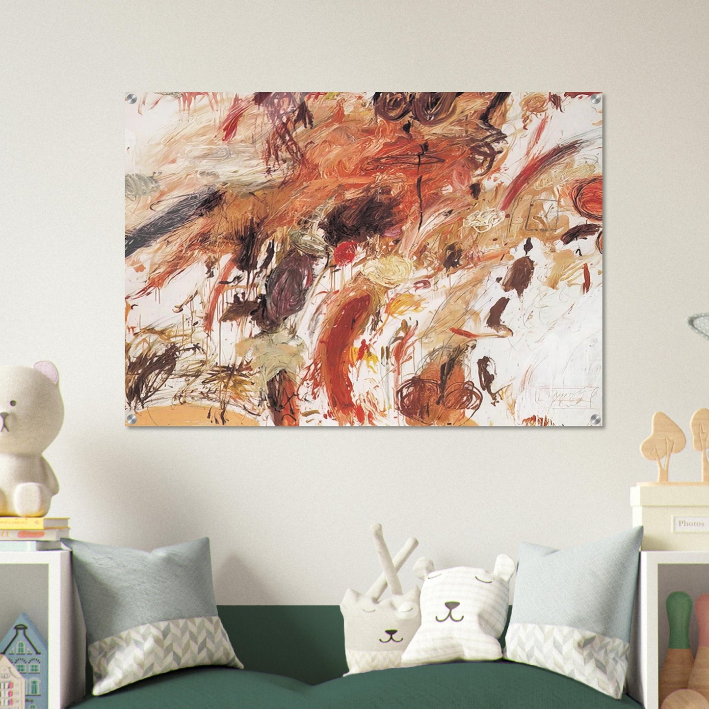 Ferragosto V - Cy Twombly Acrylic Print - 70x100 cm / 28x40″ inches | Cy Twombly Wall Art | Cy Twombly Prints