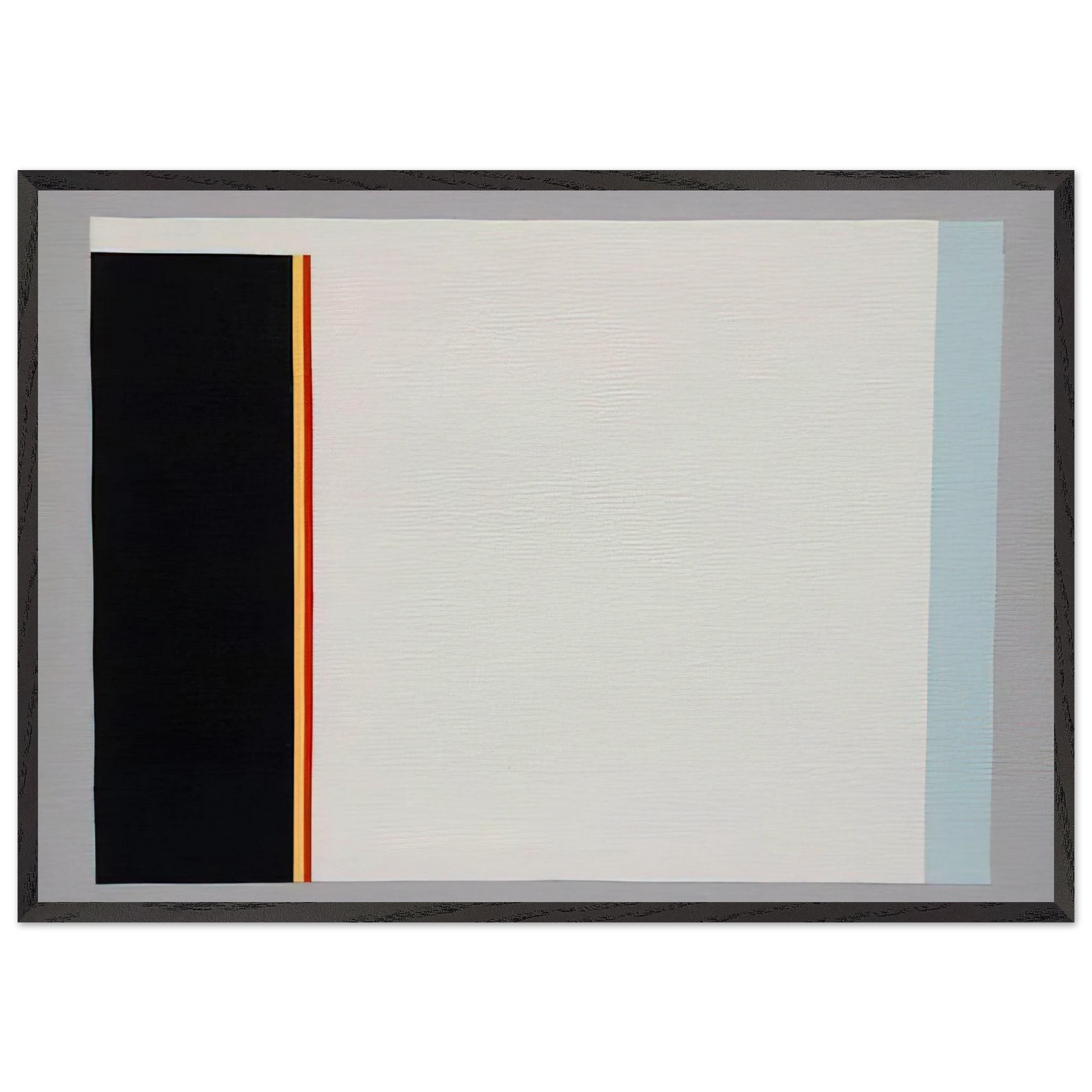 Untitled - 1983 N1 - Gene Davis Framed Art Print – Black Wooden Frame - Default Title - -Framed Art Print