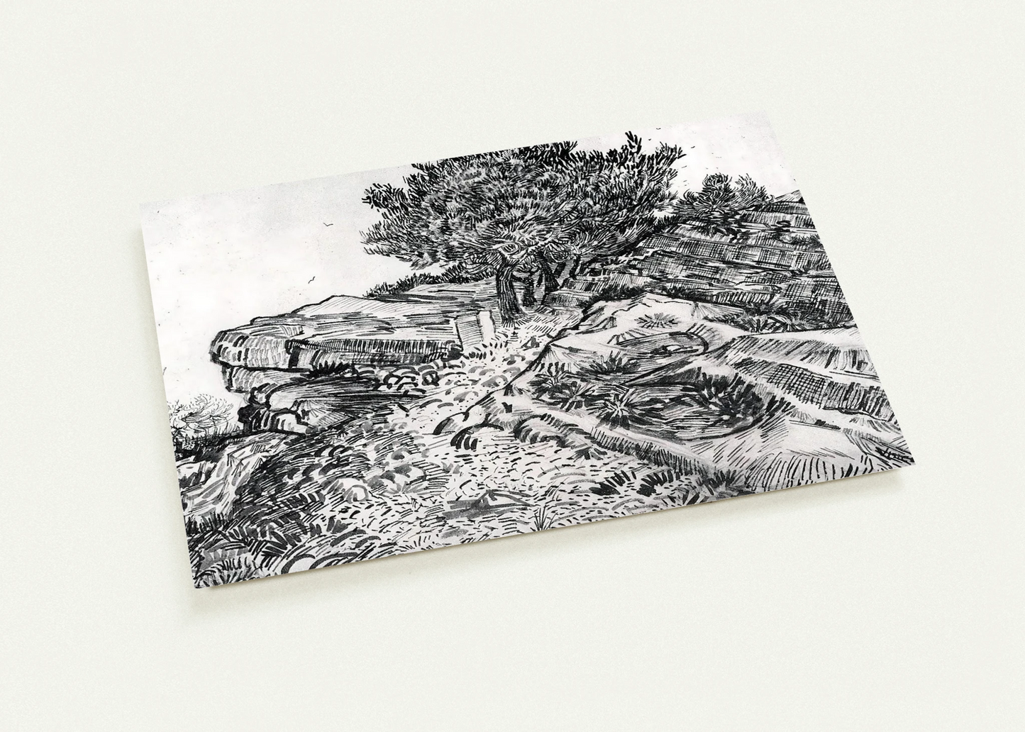 Montmajour By Vincent van Gogh Pack of 10 Post Cards | Vincent van Gogh Post Cards | A6 (10.5 x 14.8 cm) - 4.1 x 5.8 inches