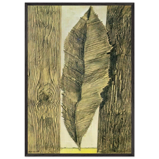 Leaf customs - Max Ernst Framed Art Print – Black Wooden Frame - Default Title - -Framed Art Print