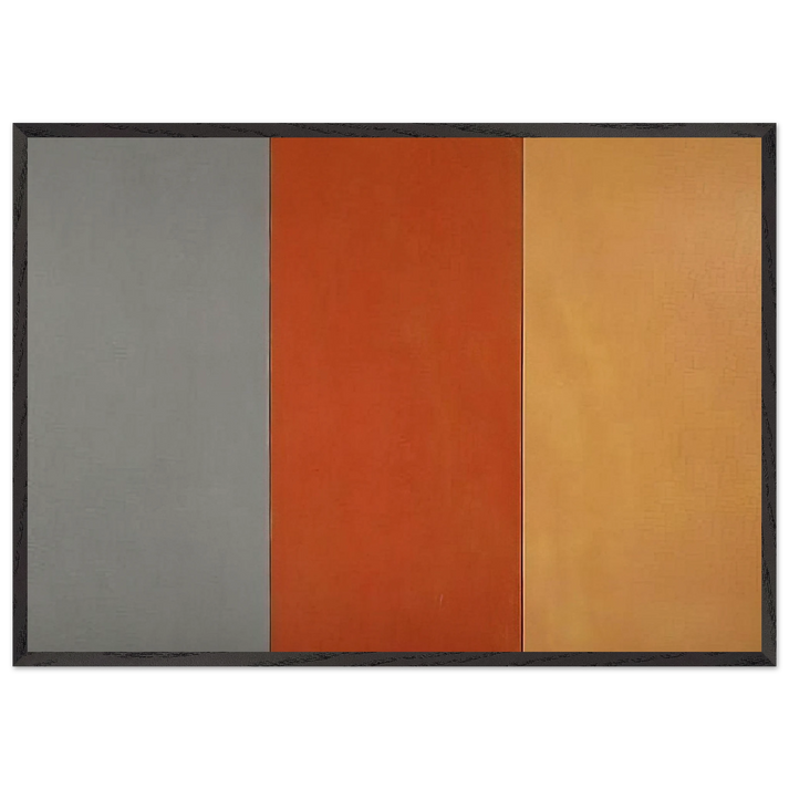 For Pearl - 1970 - Brice Marden 70x100 cm / 28x40 inches Framed Art Print – Black Wooden Frame