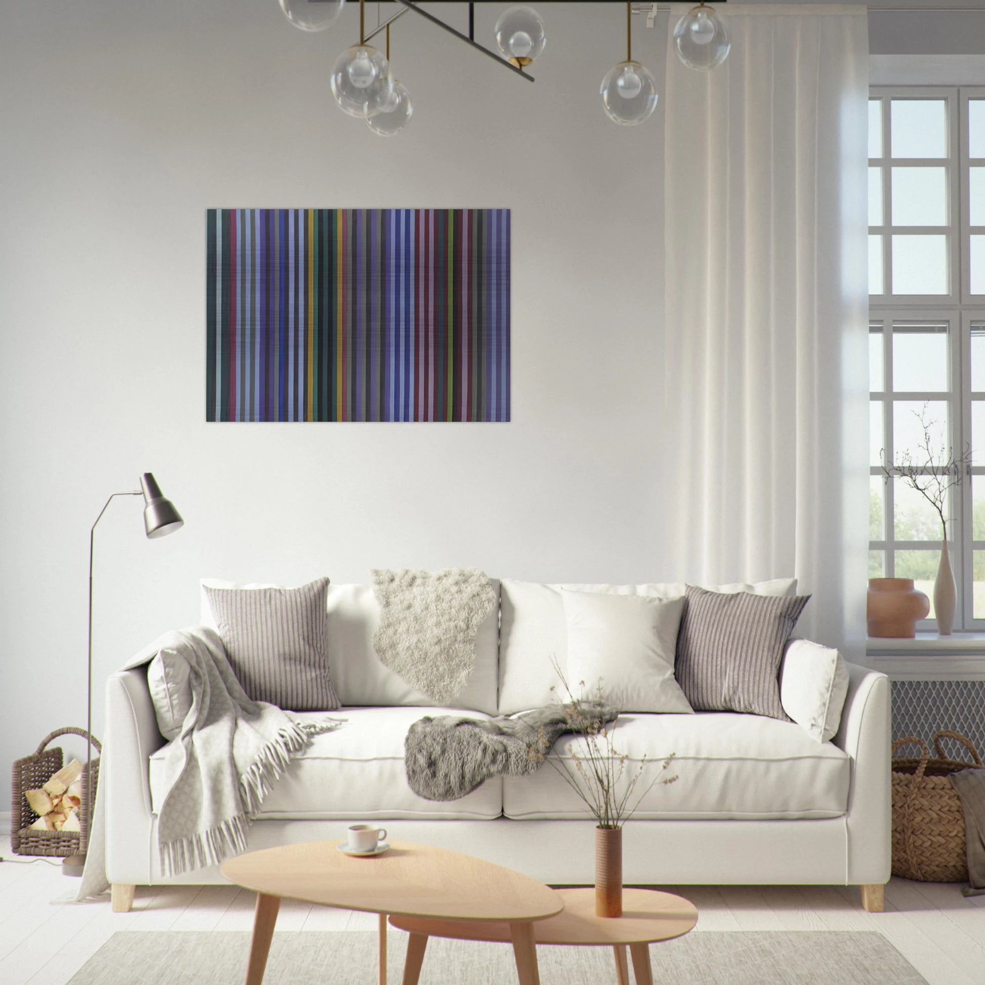 Mohawk - 1970 - Gene Davis Brushed Aluminum Print - 70x100 cm / 28x40 inches | Gene Davis Aluminum Print | Gene Davis Prints