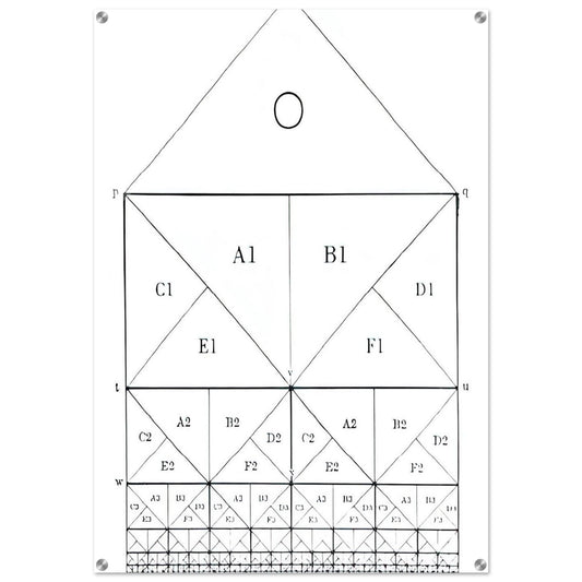 SCHEME - MC Escher Acrylic Print - 70x100 cm / 28x40″ inches | Maurits Cornelis Escher Prints