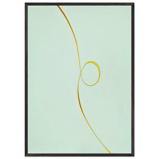 Untitled February - 1970 - Lorser Feitelson Framed Art Print – Black Wooden Frame - Default Title - -Framed Art Print