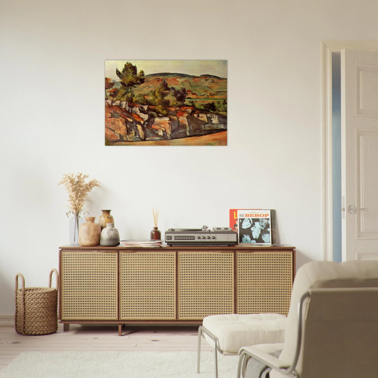 Mountains in Provence - Paul Cézanne Brushed Aluminum Print - 70x100 cm / 28x40 inches | Paul Cézanne Aluminum Print | Paul Cézanne Prints