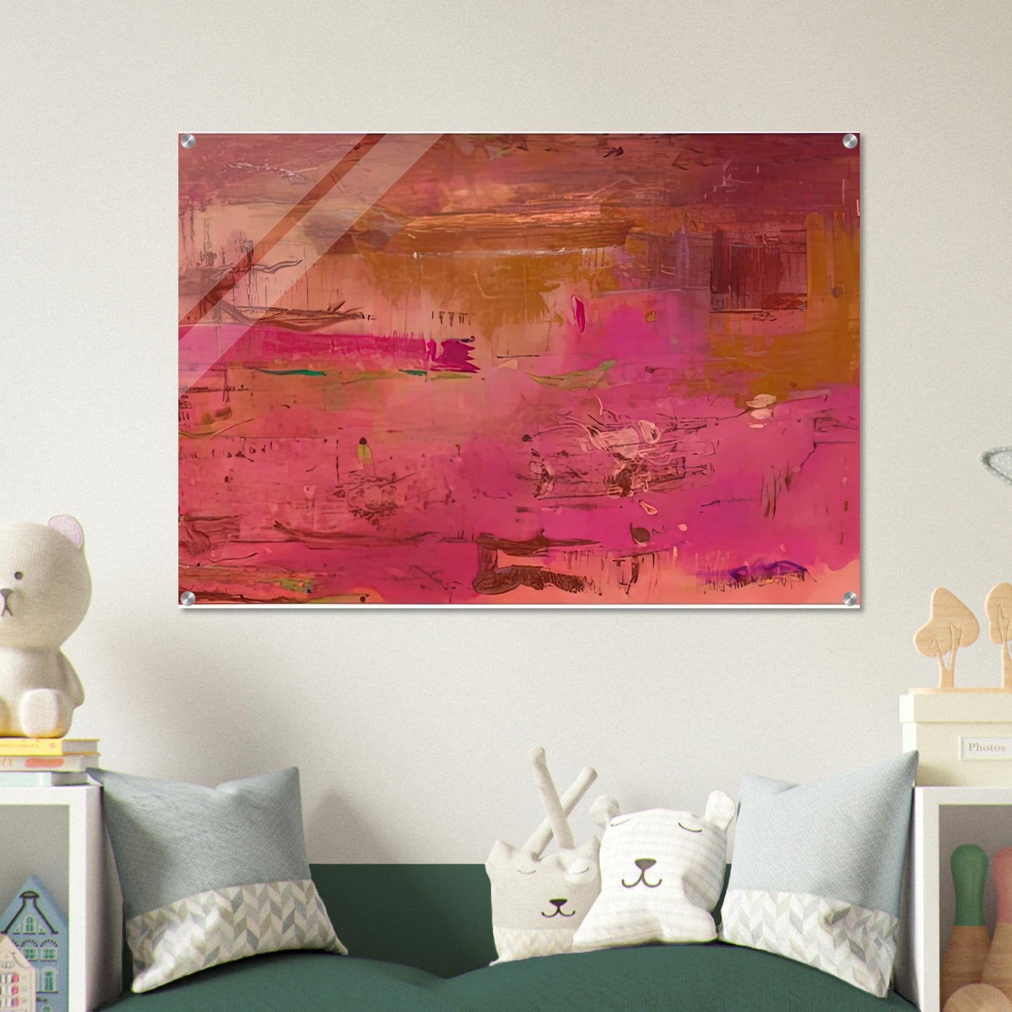 Dream Walk Red, 1978- - Helen Frankenthaler Acrylic Print - 70x100 cm / 28x40″ inches | Helen Frankenthaler Wall Art | Helen Frankenthaler Prints