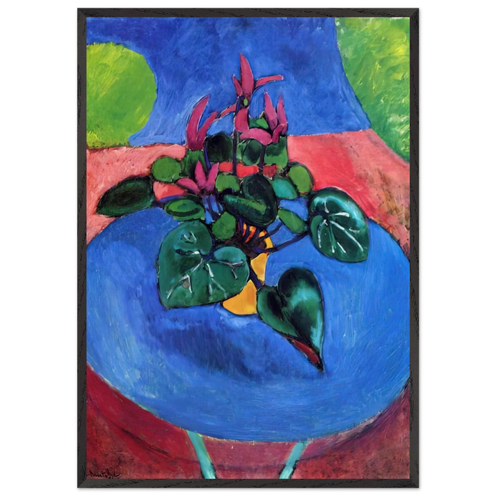 CYCLAMEN POURPRE 1912 - Henri Matisse 70x100 cm / 28x40 inches Framed Art Print – Black Wooden Frame