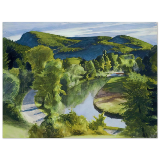 Edward Hopper - First Branch of the White River, Vermont Fine Art Poster - 13x18 cm / 5x7 inches