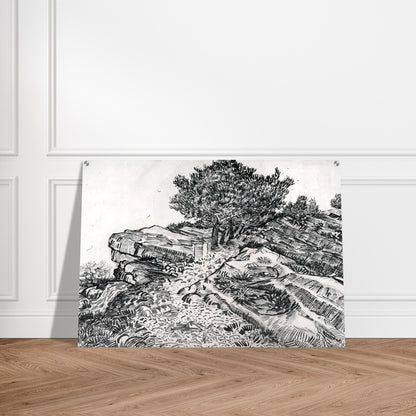 Montmajour - Vincent van Gogh Acrylic Print - 70x100 cm / 28x40″ inches