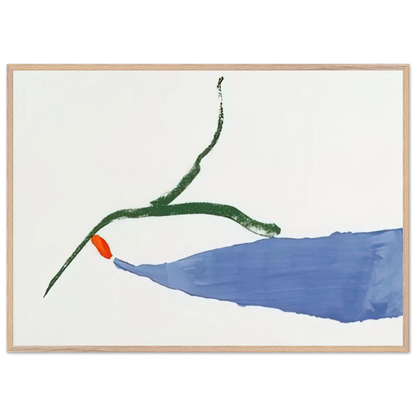 Helen Frankenthaler - A Little Zen - 1970 Wall art - 30x40 cm / 12x16 Inches - Premium Wooden Framed Poster With Fine Art Paper - White frame