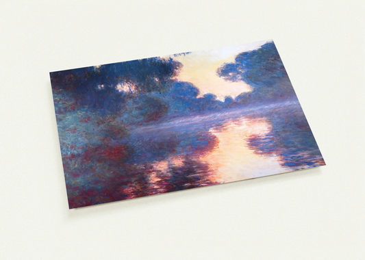 Misty Morning on the Seine in Bue By claude monet Pack of 10 Post Cards | claude monet Post Cards | A6 (10.5 x 14.8 cm) - 4.1 x 5.8 inches