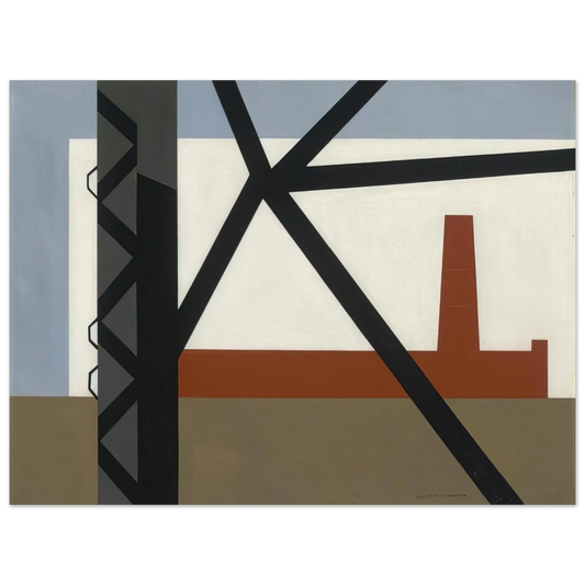 Ralston Crawford - From the Bridge - 1942 Fine Art Poster - Default Title