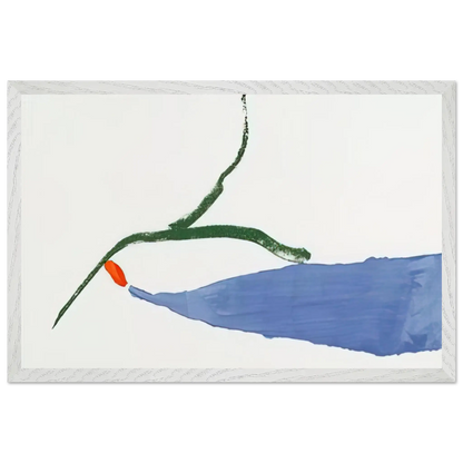 Helen Frankenthaler - A Little Zen - 1970 Wall art - 60x80 cm / 24x32 Inches - Premium Wooden Framed Poster With Fine Art Paper - White frame
