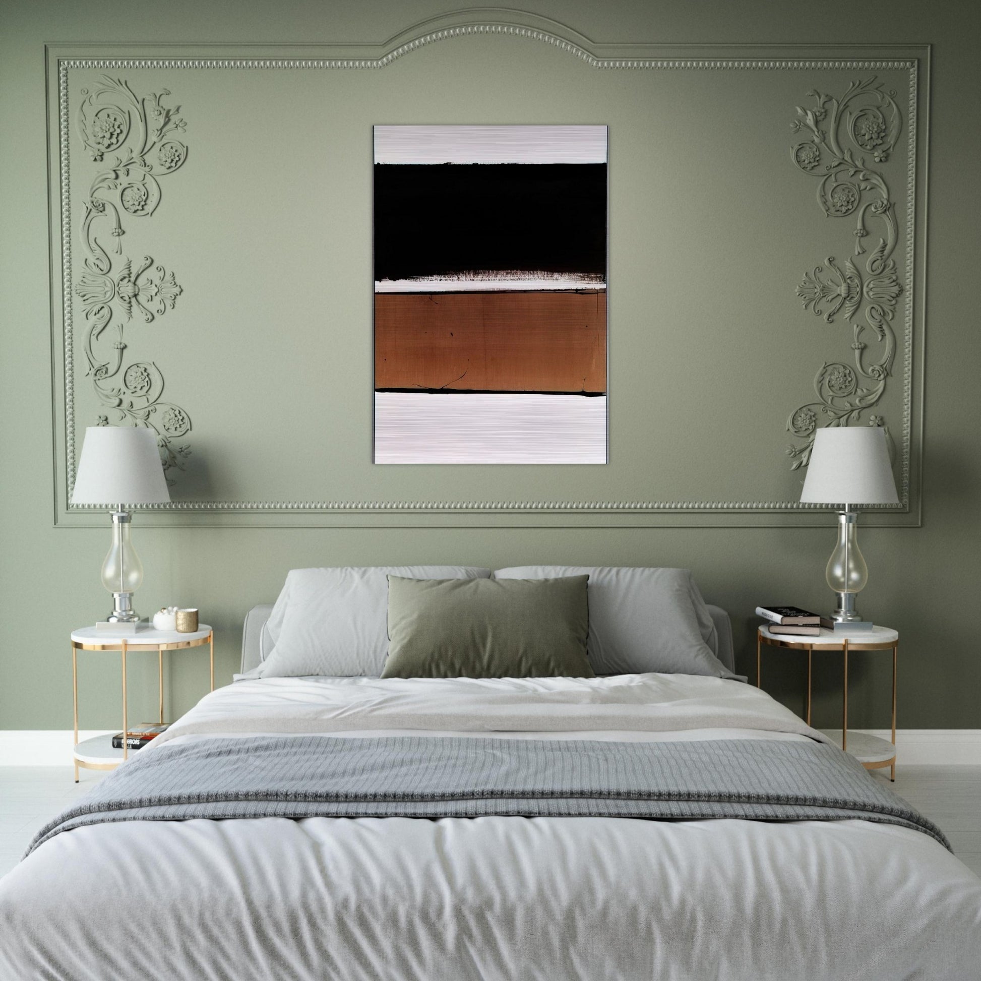 B-Walnut Stain - 1998 - Pierre Soulages Brushed Aluminum Print - 70x100 cm / 28x40 inches | Pierre Soulages Aluminum Print | Pierre Soulages Prints